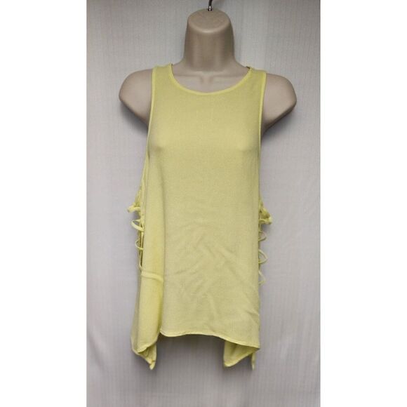 Lush Neon Green Lightweight Asymmetric Hem Size Medium - Picture 4 of 9